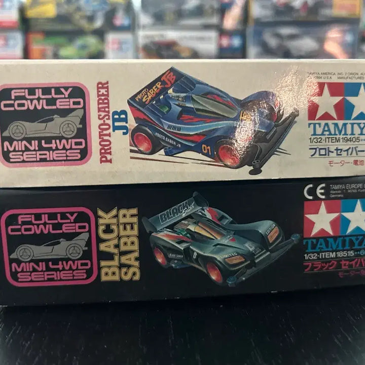 [BUNJANG] Tamiya Mini 4WD Black Saber &amp; Proto Saber JB 2-Car Set / 타미야 미니카 블랙세이버&amp;프로토세이버 JB 미니카 2종 판매