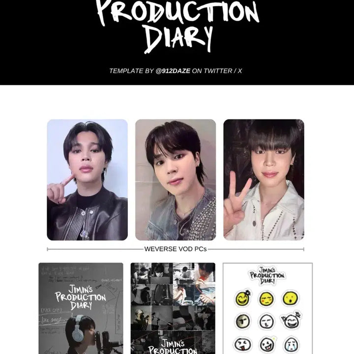 [BUNJANG] BTS Jimin Production Diary Early Bird Special Gift Photocard Set / 방탄 지민 프로덕션 다이어리 얼리버드 스페셜 기프트 미개봉 새상품 bts jimin production diary special gift