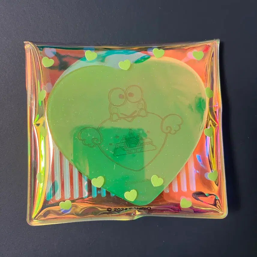 [BUNJANG] Sanrio Purloland Keropi Comb and Mirror Set / 퓨로랜드 케로피 빗 거울세트