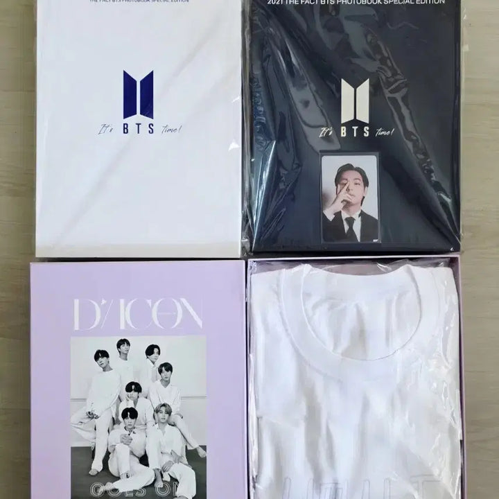 [BUNJANG] BTS 2021 DICON Japan T-Shirt (Unsealed) / BTS 포토북 더팩트 일본 디아이콘 Vol 10 반팔티(단순개봉)