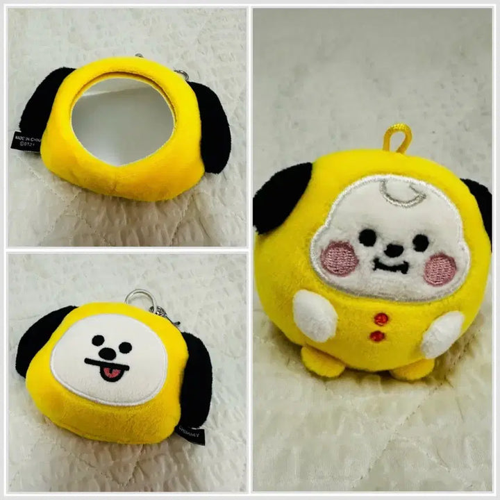 [BUNJANG] BTS BT21 Chimmy Doll Keyring &amp; Mirror Keyring Bundle Set / 방탄소년단 BTS BT21 치미 키링 및 거울키링