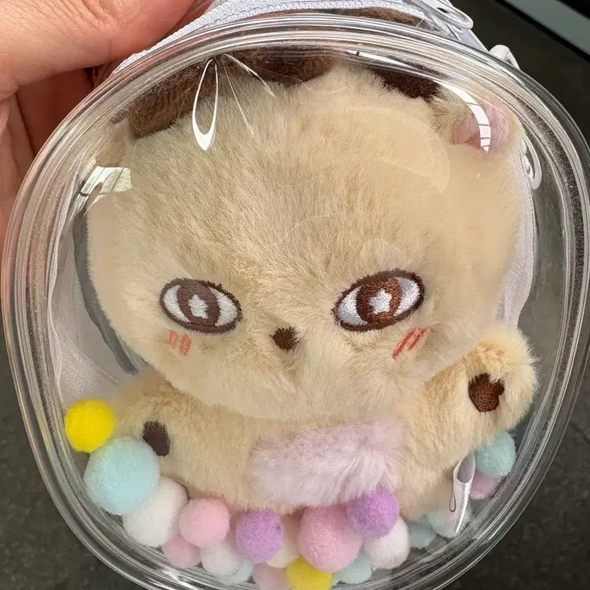 [BUNJANG] Sosm-i Transparent Pouch + Charm Ball + For.eM Photocard Set / 소심이 투명파우치+장식볼 + 포램포카 세트입니다  !