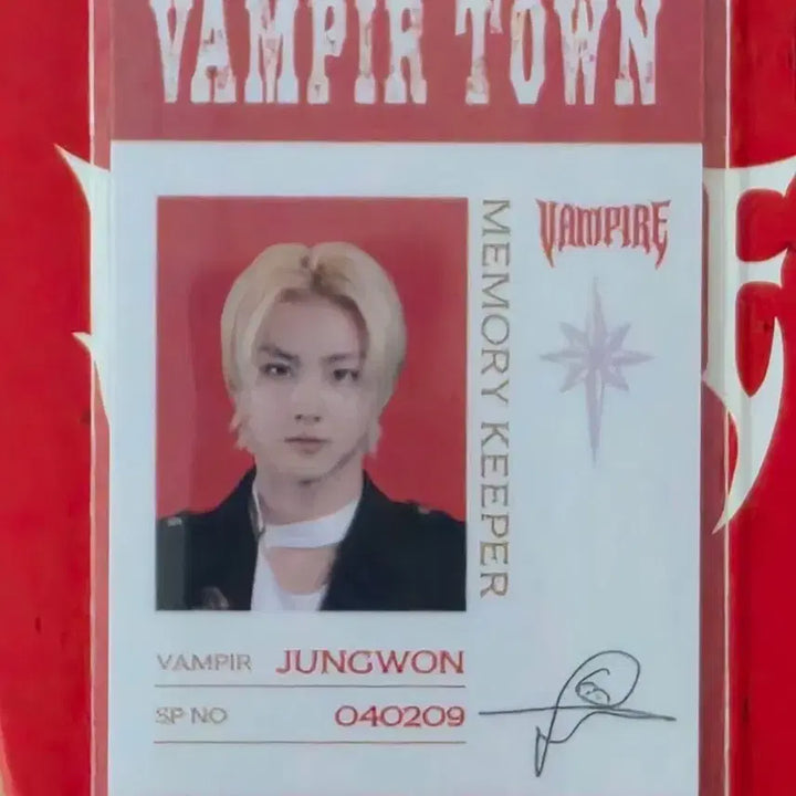 [BUNJANG] ENHYPEN Sunoo Vampire Town Photocard / 정원 뱀파이어타운 포토카드