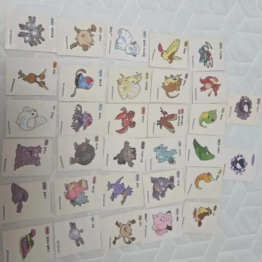 [BUNJANG] Pokemon Stickers Bundle Set / 포켓몬스터띠부띠부씰 스티커판매