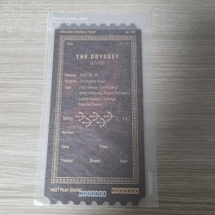 [BUNJANG] The Odyssey Original Ticket / 오디세이 오리지널티켓 오티