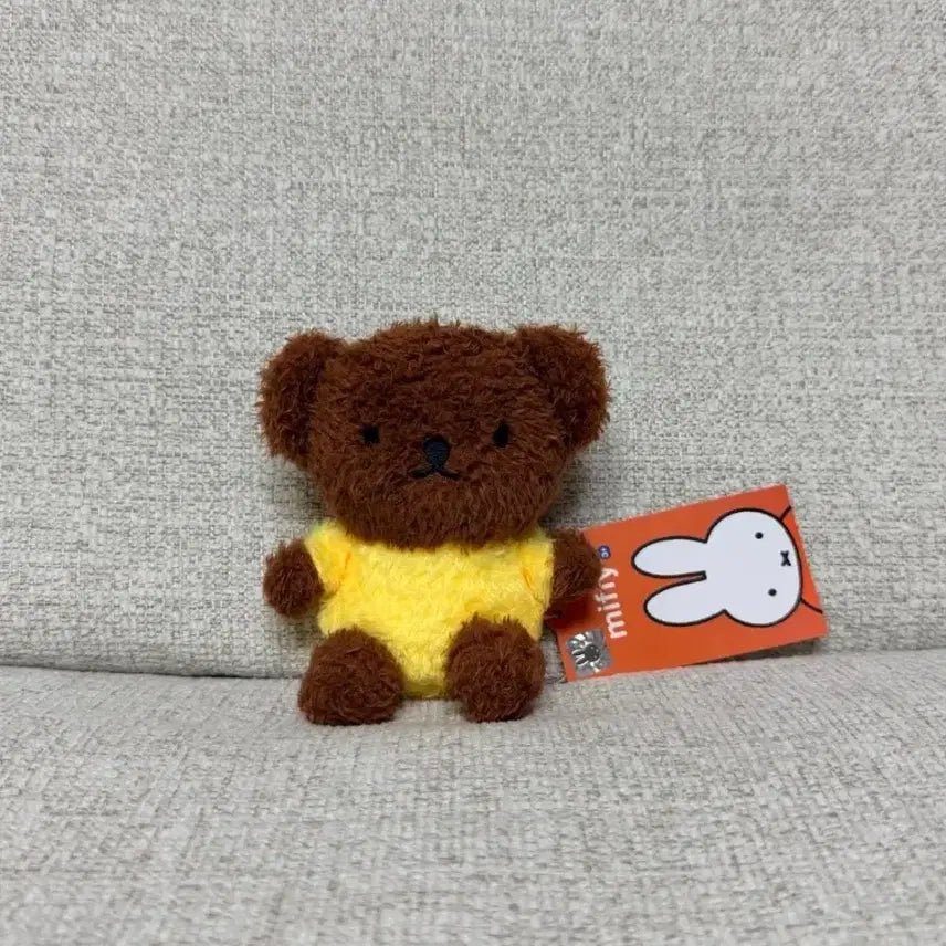 [BUNJANG] Miffy Boris Poris Seating Keyring Plush Doll / 정품 미피 보리스 포리스 시팅 키링 인형