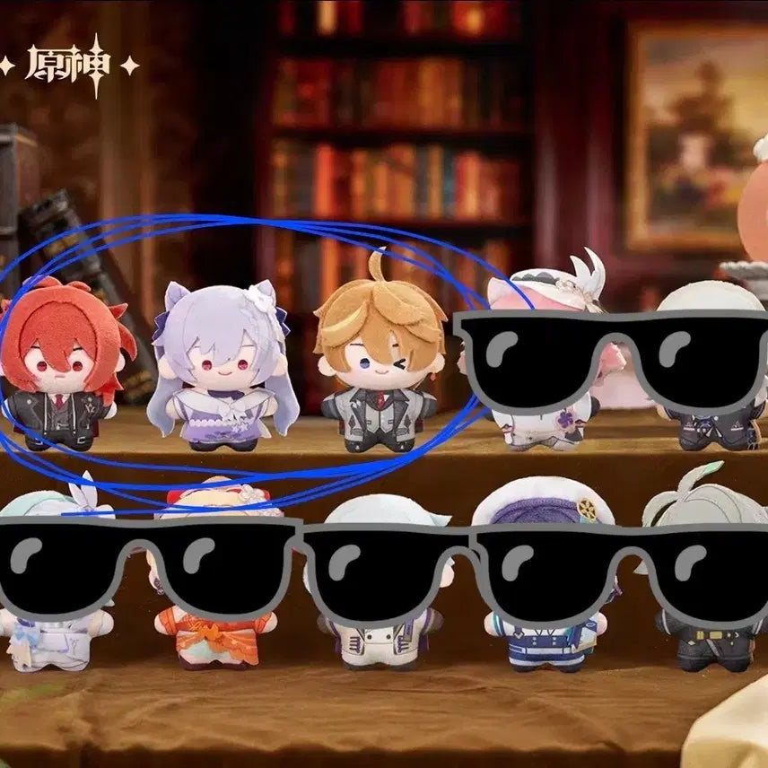 [BUNJANG] Genshin Impact Banquet Plushies - Diluc, Keqing, Tartaglia (Set) / 원신 연회 누이 다이루크 각청 타르탈리아 타탈