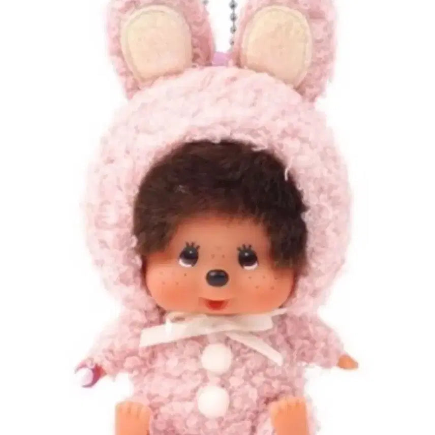 [BUNJANG] New Pink Bunny Monchhichi Doll / 신상 바니 몬치치