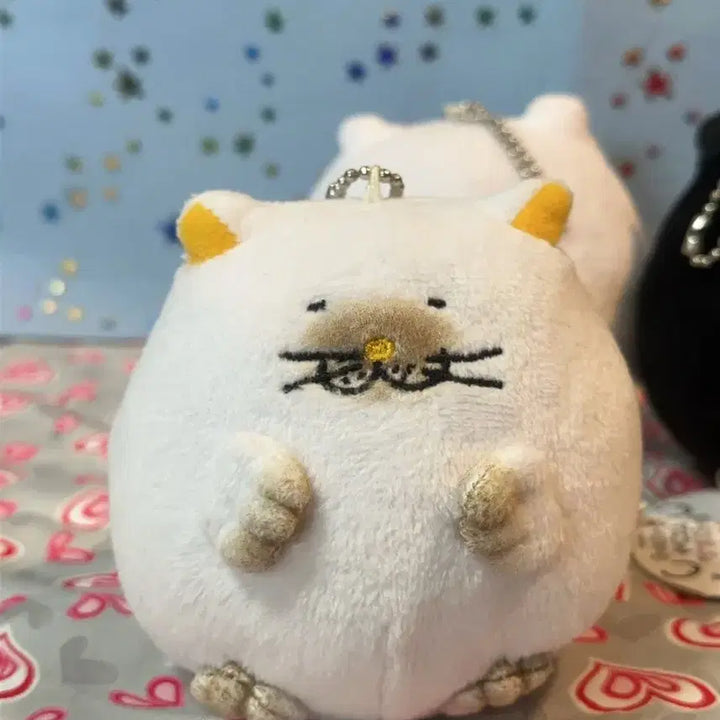 [BUNJANG] Debuneko Dango Mascot Charm Set (3 Types) / 희귀) 동글동글 당고 데부네코 키링 3종 세트