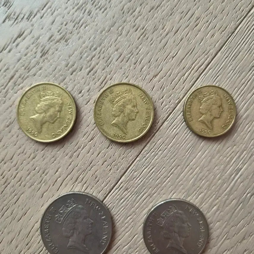 [BUNJANG] New Zealand 5-Coin Set (1987, 1990) / 뉴질랜드 주화 5종 세트 1990, 1987
