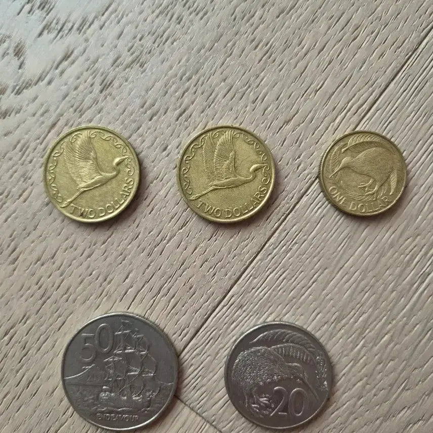 [BUNJANG] New Zealand 5-Coin Set (1987, 1990) / 뉴질랜드 주화 5종 세트 1990, 1987