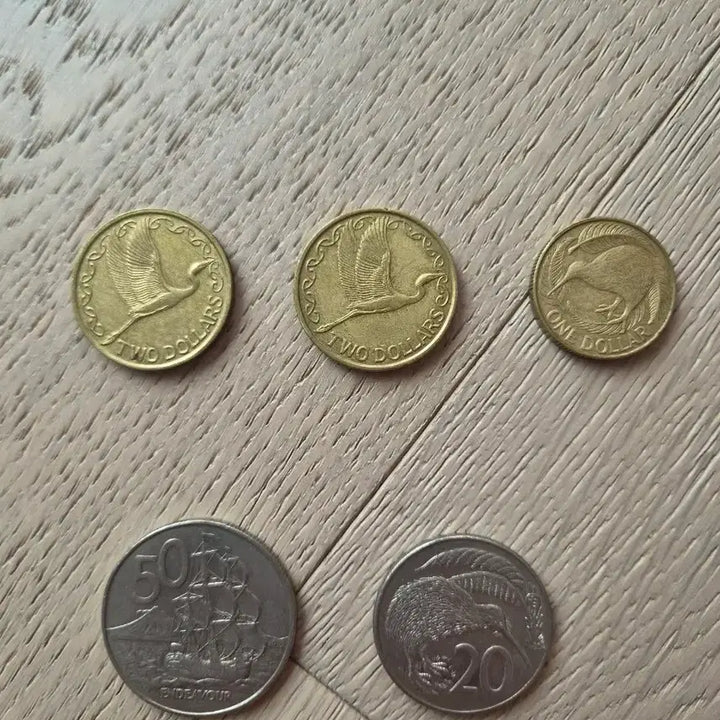[BUNJANG] New Zealand 5-Coin Set (1987, 1990) / 뉴질랜드 주화 5종 세트 1990, 1987