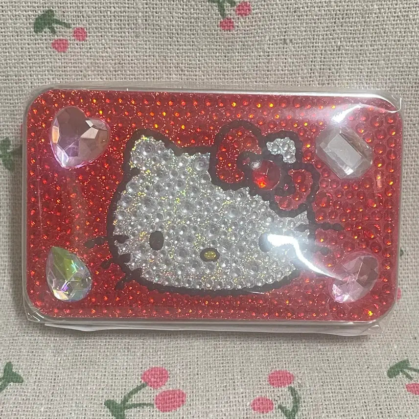 [BUNJANG] Sanrio Hello Kitty Beaded Jewelry Deco Slide Tin Case / 산리오 헬로키티 비즈 보석데코 슬라이드 틴케이스