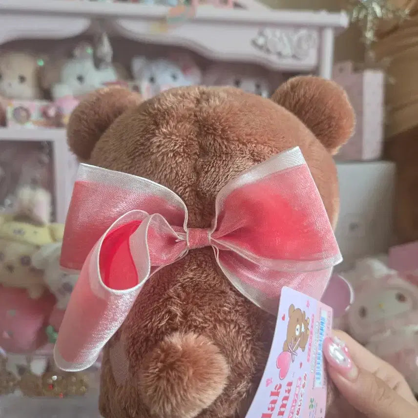 [BUNJANG] Rilakkuma Chairoikoguma Lollipop Plush / 급처 리락쿠마 챠이로이코구마 롤리팝 누이