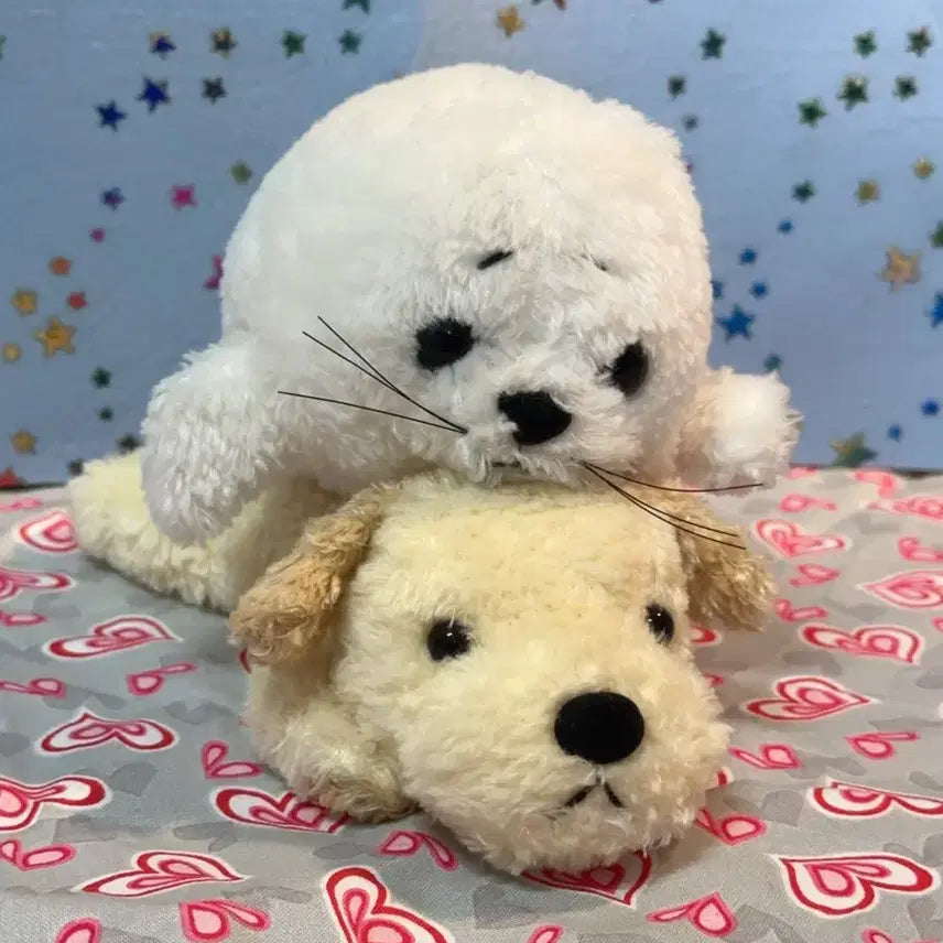 [BUNJANG] Naoko Shinada Flat Dog and Seal Plush Dolls / 고전) 시나다 나오코 납작 강아지와 물개 인형