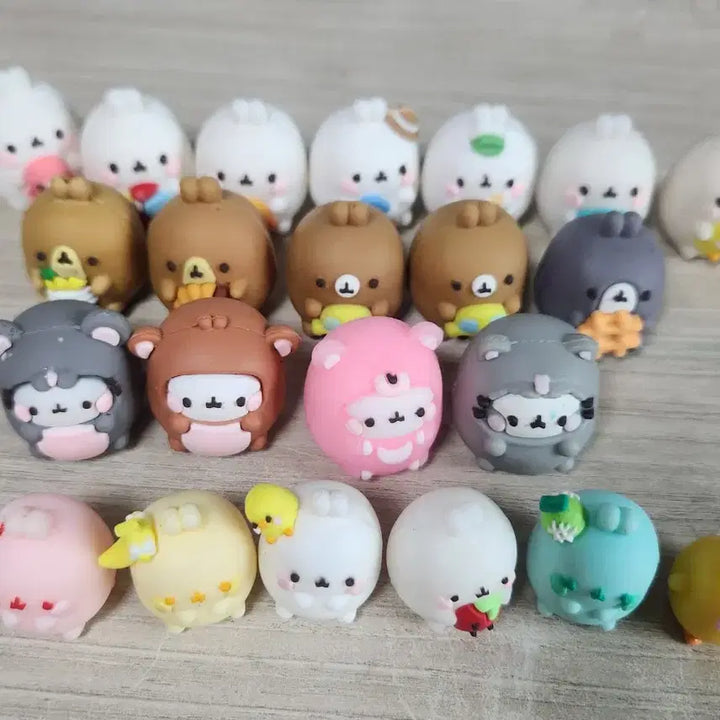 [BUNJANG] Mollang Pencil Cap Bundle / 몰랑이 연필캡 미니 피규어 일괄 판매
