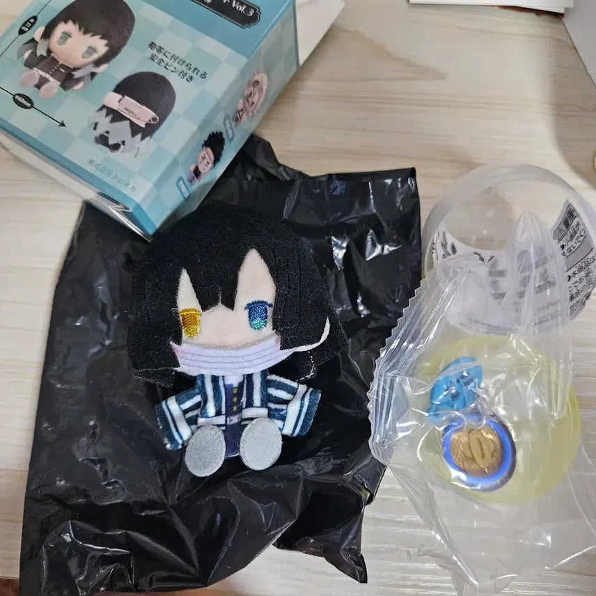 [BUNJANG] Demon Slayer Iguro Obanai Mascot Plush / 귀멸의 칼날 이구로 오바나이 일륜도 메지루시 + 플러시마스코트 누이