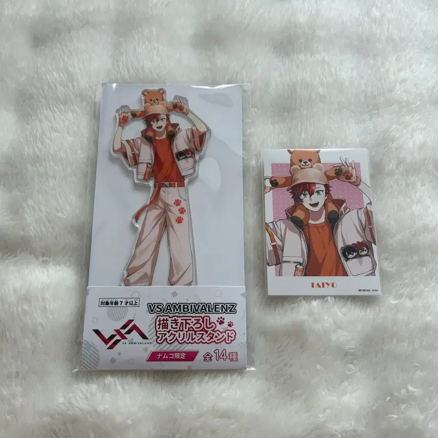[BUNJANG] VIVIRE Tayo Bandai Namco Acrylic Stand + Lucky Draw Cheki Card Bundle / 비바렌 타이요 반다이 남코 아크릴 스탠드 + 특전 체키풍 카드 팡파레