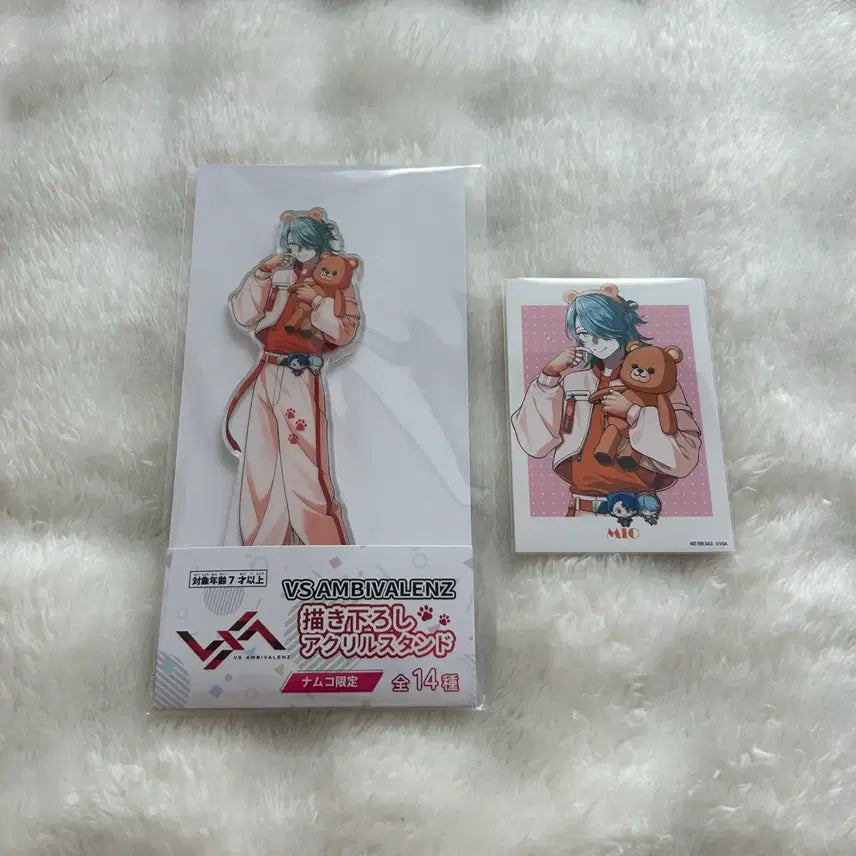 [BUNJANG] Bibaren Mio Bandai Namco Acrylic Stand + POB Cheki-style Card / 비바렌 미오 반다이 남코 아크릴 스탠드 + 특전 체키풍 카드 팡파레