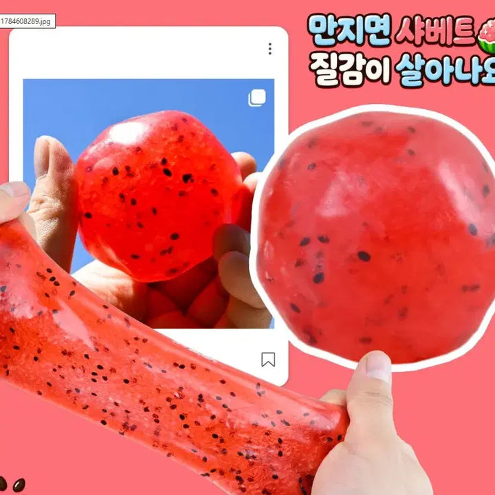[BUNJANG] Watermelon Sherbet Slime / 수박 샤베트 슬랑이