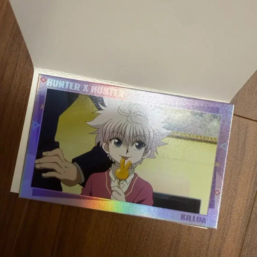 [BUNJANG] Hunter x Hunter Kilua Hologram Card Gon Hisoka Chrollo Kurapika / 헌터헌터 키르아 홀로그램 카드 곤 히소카 통파 크라피카