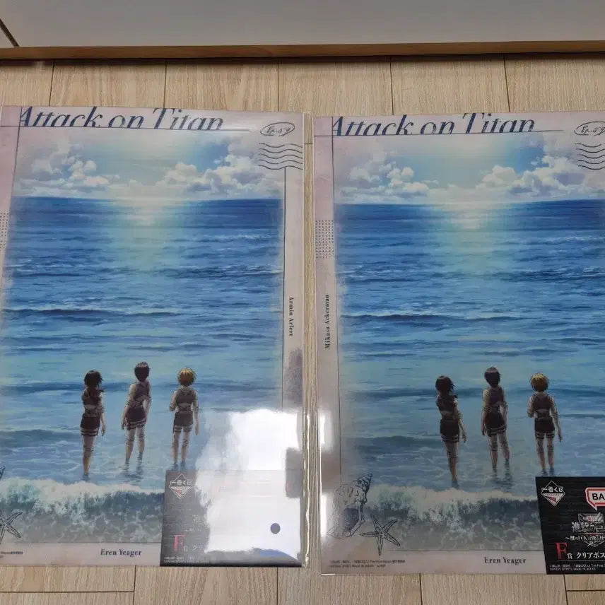 [BUNJANG] Attack on Titan Clear Poster Set (2 Types) / 진격거인 클리어 포스터 2종 세트