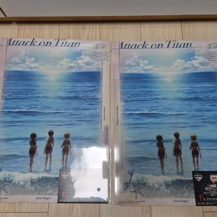 [BUNJANG] Attack on Titan Clear Poster Set (2 Types) / 진격거인 클리어 포스터 2종 세트