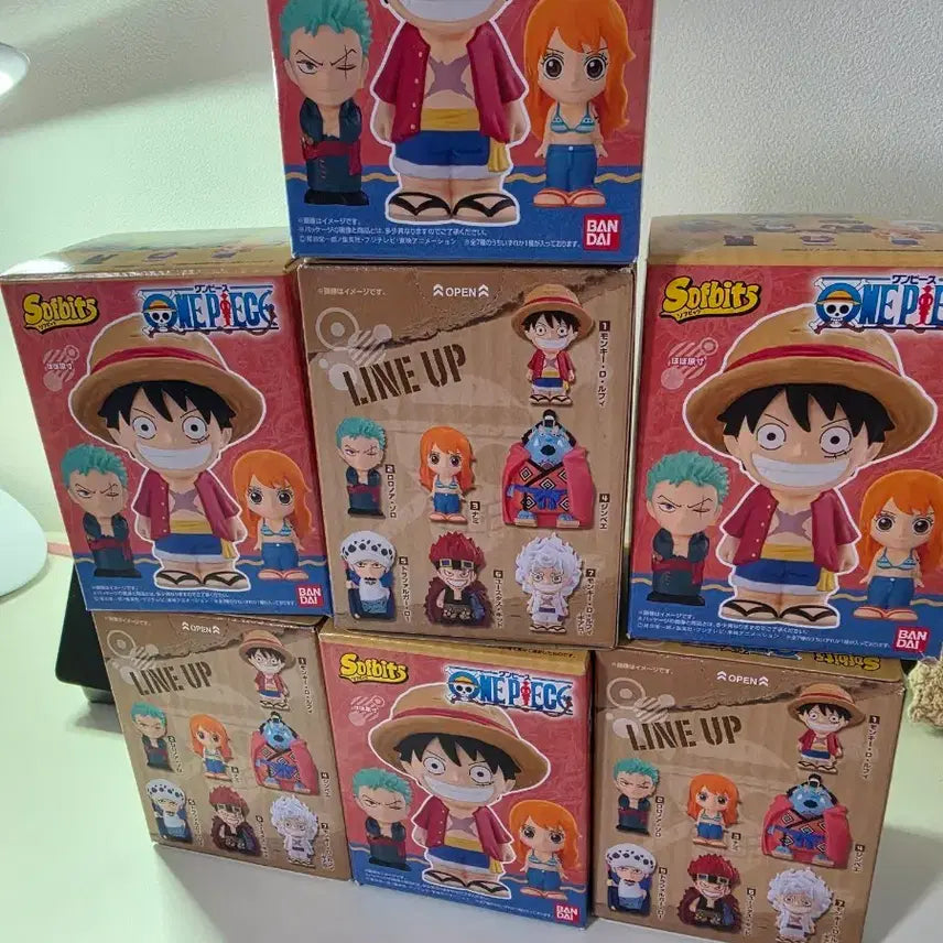 [BUNJANG] One Piece Soft Vinyl Figures 7 Figure Set / 원피스 소프비츠 피규어 7종 세트