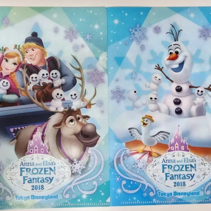 [BUNJANG] Tokyo Disneyland Frozen A5 Clear File Set (5 pcs) / 도쿄 디즈니랜드 겨울왕국 A5 클리어파일 5종 일괄