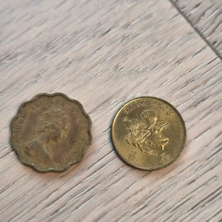 [BUNJANG] Hong Kong 20 Cents &amp; 10 Cents Coins (2 pcs) / 홍콩 20센트, 10센트 동전 2개