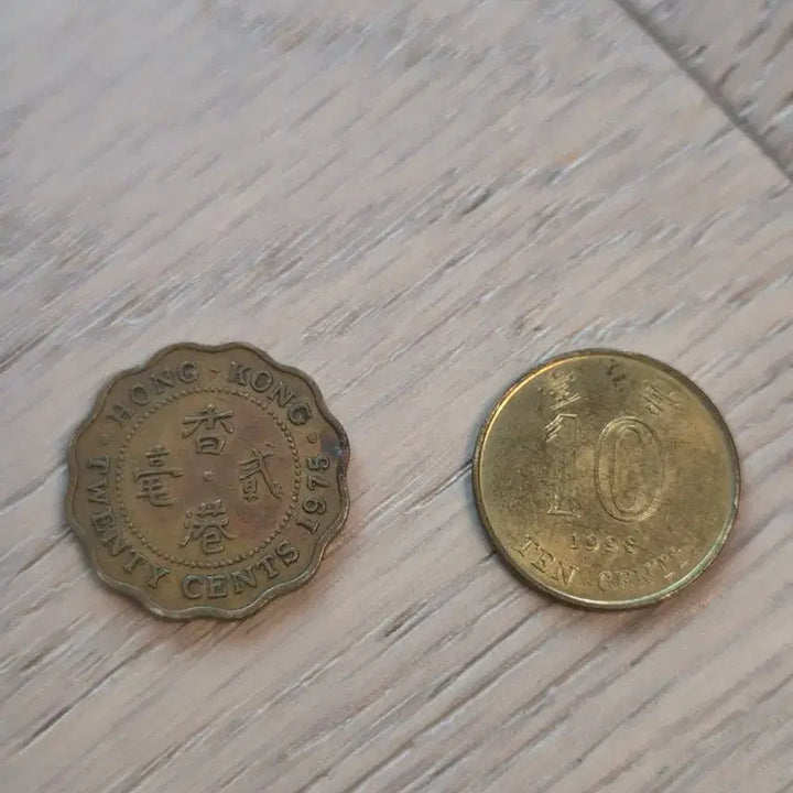 [BUNJANG] Hong Kong 20 Cents &amp; 10 Cents Coins (2 pcs) / 홍콩 20센트, 10센트 동전 2개