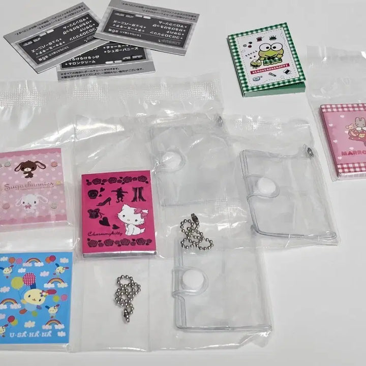 [BUNJANG] Sanrio Characters Profile Book Gacha Bundle Set (5 Variants) / 산리오캐릭터즈 프로필북 가챠 5종 챠미키티, 우사하나, 슈가버니즈, 케로피, 마론크림
