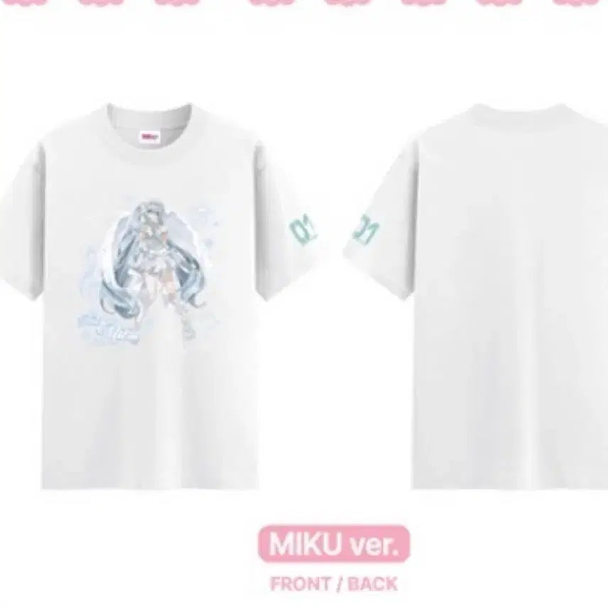 [BUNJANG] Vocaloid Hatsune Miku Pop-up Collaboration WithMuu T-Shirt L / 보컬로이드 하츠네 미쿠 팝업 콜라보 위드뮤 티셔츠 L