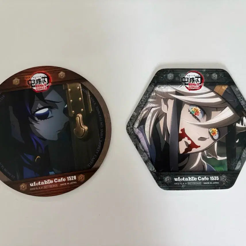 [BUNJANG] Demon Slayer: Kimetsu no Yaiba Doma &amp; Shinobu Ufotable Coaster Set / 귀멸의칼날 도우마 시노부 유포테이블 코스터 2종 일괄 판매
