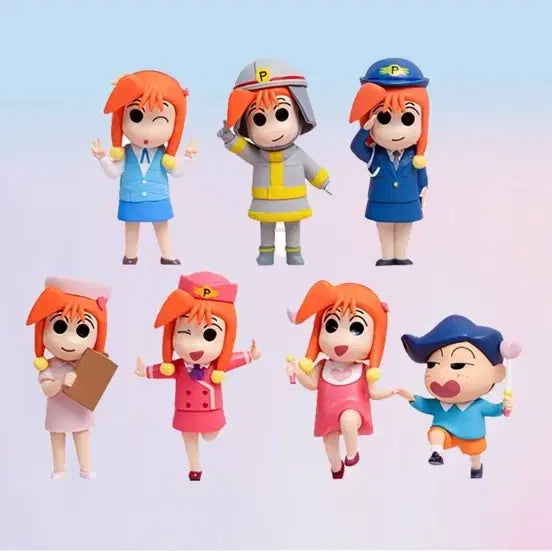[BUNJANG] Crayon Shin-chan Moe Pi 6-Piece Set (Includes Hidden Chulsoo) / 짱구는 못말려 모에피 6종세트 (히든 철수 포함)