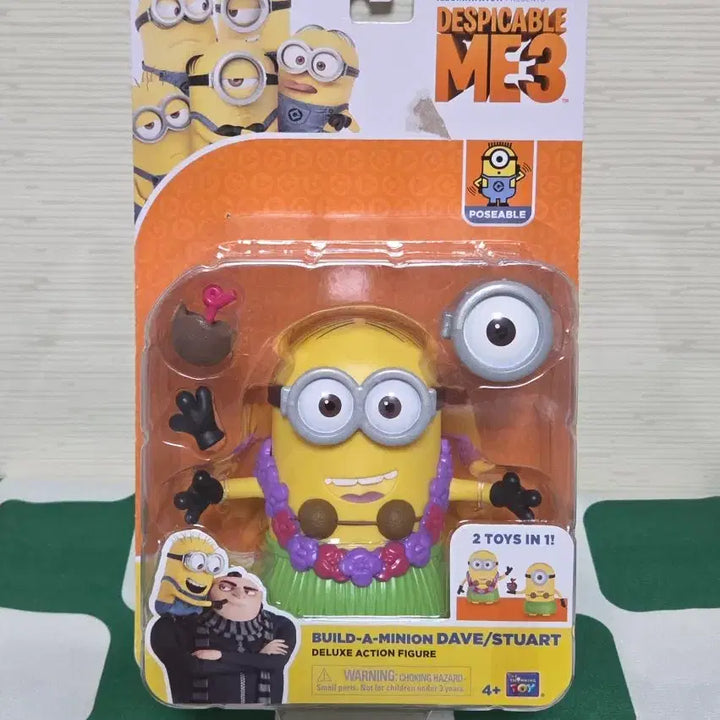 [BUNJANG] Minions Dave &amp; Stuart Deluxe Action Figure 2-in-1 (Sealed) / 미니언즈 데이브 스튜어트 딜럭스 액션 피규어 미개봉 새상품