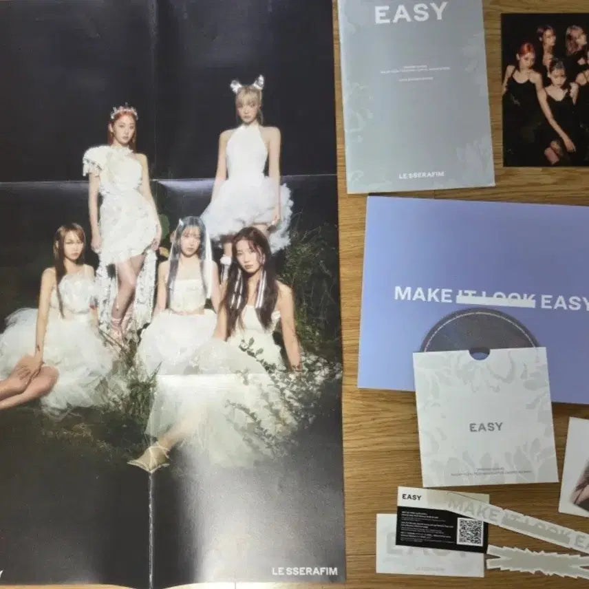 [BUNJANG] LE SSERAFIM EASY 3rd Mini Album / 르세라핌 EASY 미니  개봉앨범