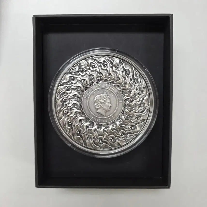 [BUNJANG] Nezha Mythological Hero Antique Silver-Copper Medallion Set Limited Edition / 2021년 중국신화속영웅 나타 엔틱 은동화세트