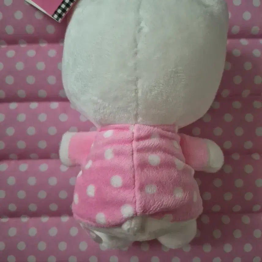[BUNJANG] 2016 Classic Hello Kitty Pink Polka Dot Dress Plush / 2016년 고전 헬로키티 인형 핑크 도트 원피스
