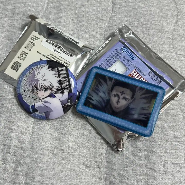 [BUNJANG] Hunter x Hunter Chrollo Square Can Badge / 헌터x헌터 키르아 클로로  캔뱃지