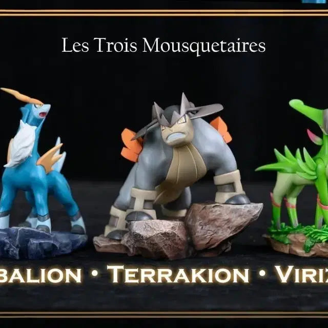 [BUNJANG] DCG Cobalion Terrakion Virizion Resin Figure 1:20 Scale / 코바리온 테라키온 비리디온 포켓몬레진 피규어 스케일월드