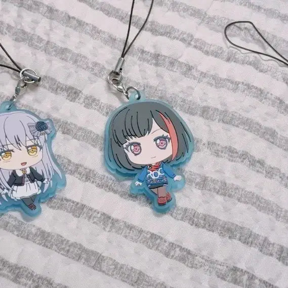 [BUNJANG] BanG Dream! Yukina Minato, Ran Mitake, Rinko Shirokane Winter Casual Wear Rubber Strap Set / 뱅드림 미나토 유키나, 미타케 란, 시로카네 린코 겨울 사복 러버스트랩