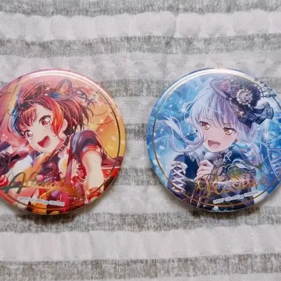 [BUNJANG] BanG Dream! Minato Yukina, Mitake Ran 2nd Anniversary Can Badge Bundle Set / 뱅드림 미나토 유키나, 미타케 란 2주년 캔뱃지