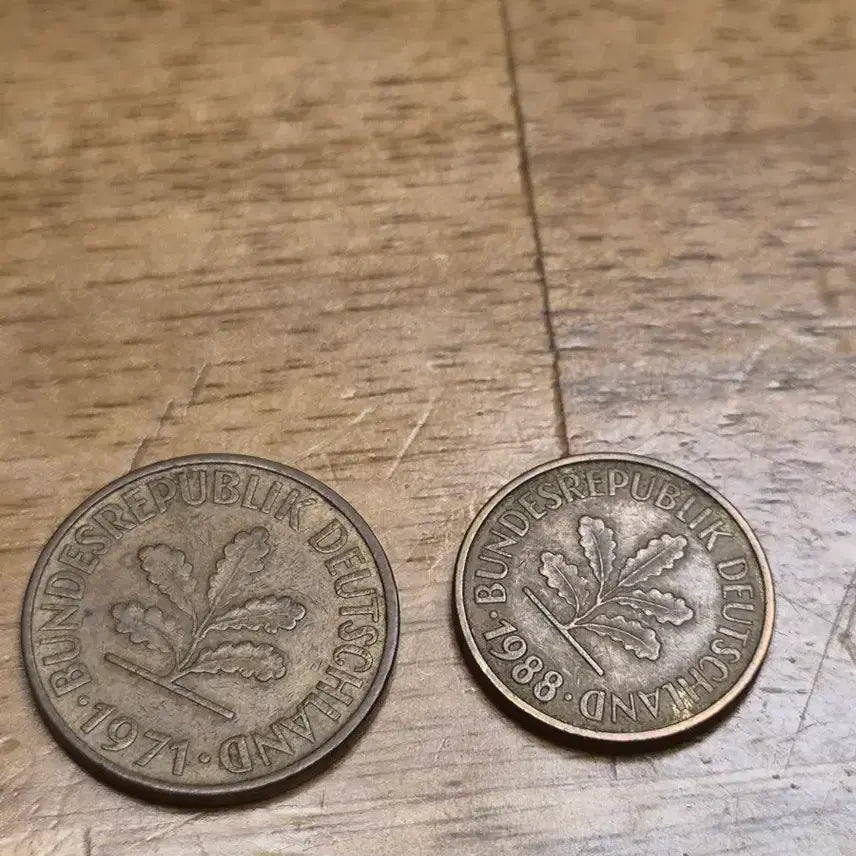 [BUNJANG] West German 10 &amp; 5 Pfennig Coins / 독일 서독 10, 5 페니히 동전