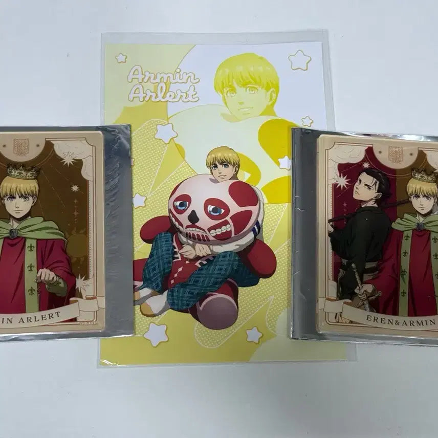 [BUNJANG] Attack on Titan Armin EEO Tarot Card, Acrylic Card, and Postcard Set / 진격의거인 진격거 아르민 eeo 타로 카드 아크릴 카드 엽서