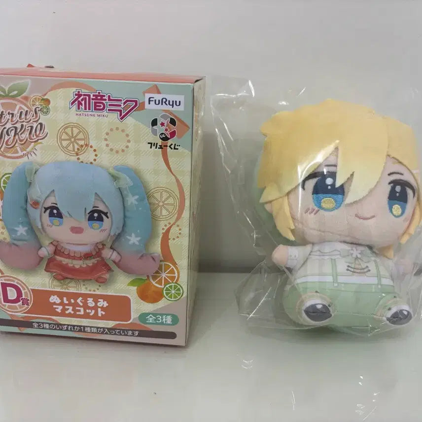[BUNJANG] Citrus Miku Kuji Nui Doll D Prize Kagamine Len / 시트러스 미쿠 쿠지 누이 인형 D상