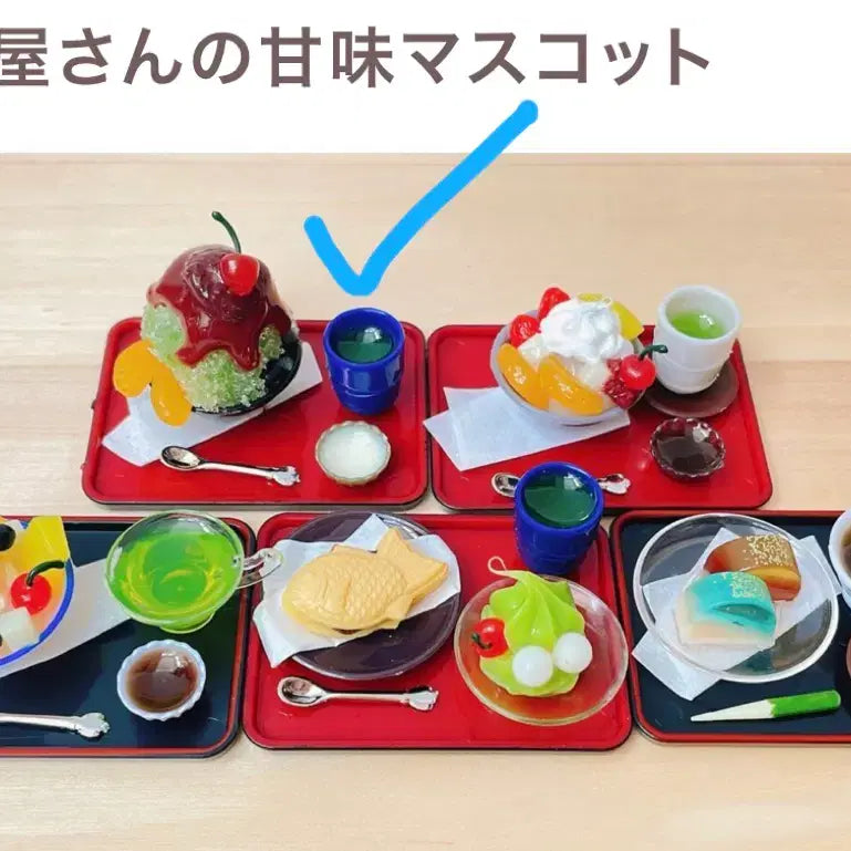 [BUNJANG] Toy Spirits Matcha Bingsu Miniature Food Gachapon New / 토이스피리츠  말차빙수 식완 가챠 새상품