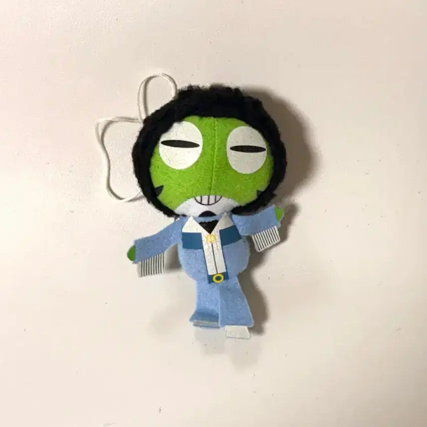 [BUNJANG] Cross-eyed Afro Keroro Plush Doll / 눈째진 아프로 케로로 인형