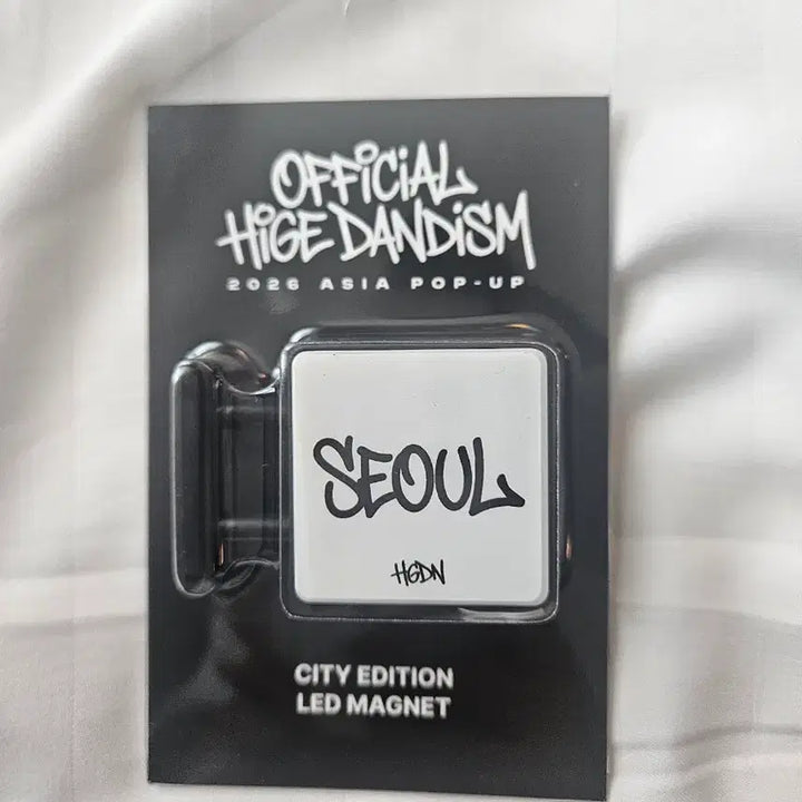 [BUNJANG] Official Hige Dandism Hige Dan Popup Magnet (Sealed) / 오피셜히게단디즘 히게단 팝업 led 마그넷 미개봉