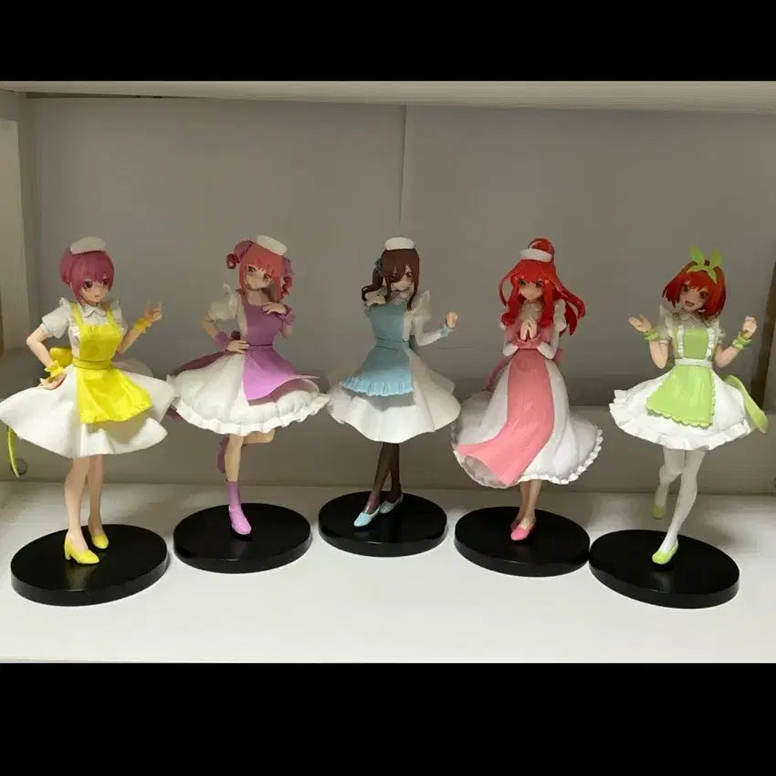 [BUNJANG] The Quintessential Quintuplets Figure Bundle Set (4 Figures, Boxes Included) / (5개일괄)5등분의 신부 피규어(4개 박스O,1개 박스X)